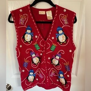 Vintage Ugly Christmas Sweater Vest